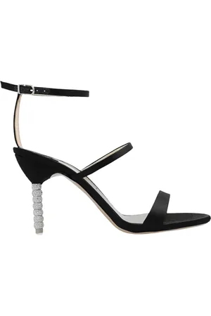 SOPHIA WEBSTER Schoenen, Dames, Zwart, 36 1/2 EU, Satijn, High Heel Sandalen