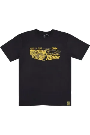 PUMA Tops, Heren, Zwart, M, Heren Grafische Tee x Staple T-Shirt