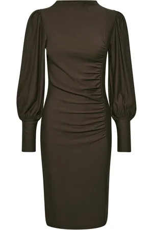 Gestuz Kleedjes, Dames, Bruin, S, Elegante Gelegenheidsjurk - Rifa GZ