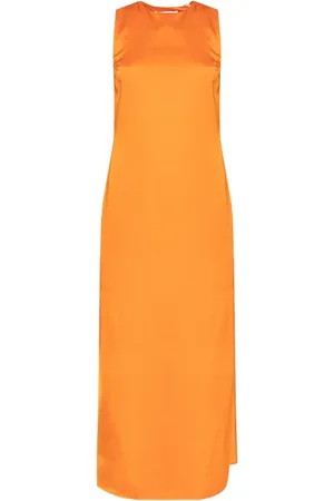 Samsøe Samsøe Kleedjes, Dames, Oranje, L, Ellie jurk
