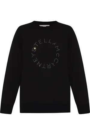 Stella McCartney Sweatshirts & Hoodies, Dames, Zwart, S, Katoen, Ontspannen passende sweatshirt