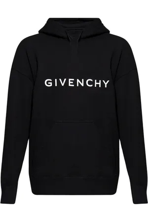 Givenchy Sweatshirts & Hoodies, Heren, Zwart, M, Katoen, Logo hoodie