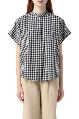 Woolrich Blouses & Shirts, Dames, Blauw, L, Linnen, Appalachian Train Check Blouse