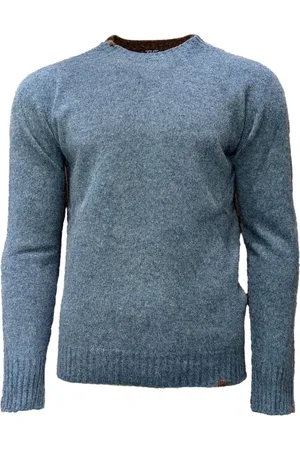 BOB der Bär Truien, Heren, Blauw, M, Ronde hals gebreide kledingstukken