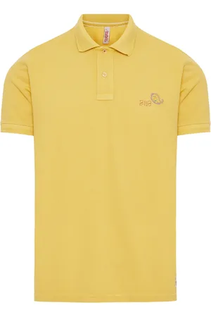 BOB der Bär Tops, Heren, Geel, L, Katoen, Klassieke Katoenen Poloshirt
