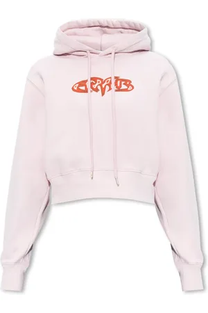 AMBUSH Sweatshirts & Hoodies, Dames, Roze, M, Katoen, Logo hoodie