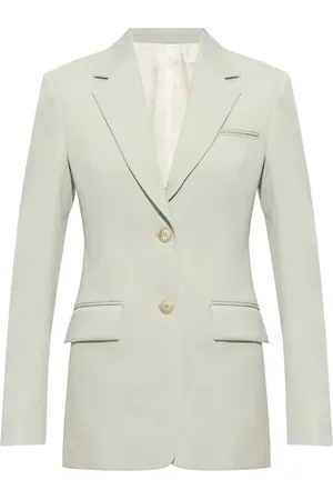 Lanvin Jassen, Dames, Groen, S, Wol, Single-breasted blazer