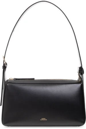 A.P.C. Tassen, Dames, Zwart, ONE Size, Leer, ’Virginie Baguette’ schoudertas