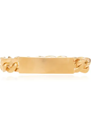 Maison Margiela Accessoires, Dames, Geel, L, Zilveren Armband