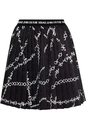 VERSACE Rokken, Dames, Zwart, S, Geplooide rok