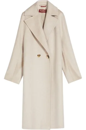 Max Mara Mantels, Dames, , S, Kasjmier, Dubbelrijige Cocoonjas