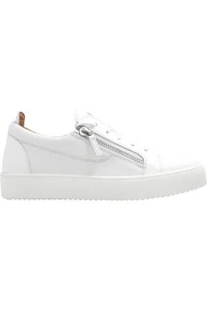 Giuseppe Zanotti Schoenen, Dames, Wit, 37 1/2 EU, Leer, Frankie sneakers