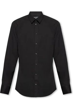 Dolce & Gabbana Overhemden, Heren, Zwart, 2Xl, Katoen, Klassiek overhemd