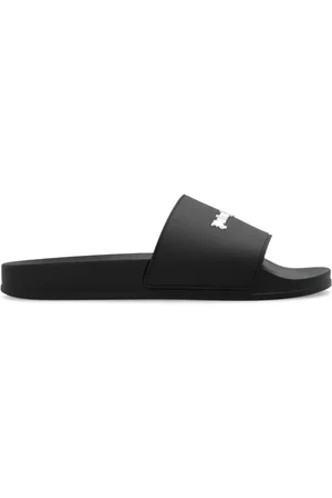 Palm Angels Schoenen, Heren, Zwart, 44 EU, Slippers met Logo