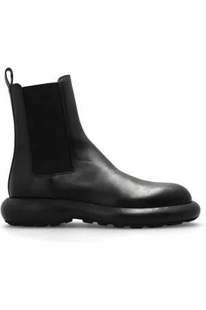 Jil Sander Schoenen, Heren, Zwart, 40 EU, Leer, Leren enkellaarzen