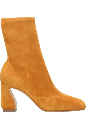 Sergio Rossi Schoenen, Dames, Bruin, 36 EU, Leer, Bruine leren enkellaarzen