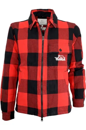 Woolrich Jassen, Heren, Rood, M, Katoen, Lichtgewicht Jas