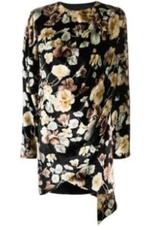 Saint Laurent Kleedjes, Dames, , M, Velvet Print Jurk
