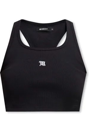 MISBHV Tops, Dames, Zwart, S, Katoen, Ribbed top