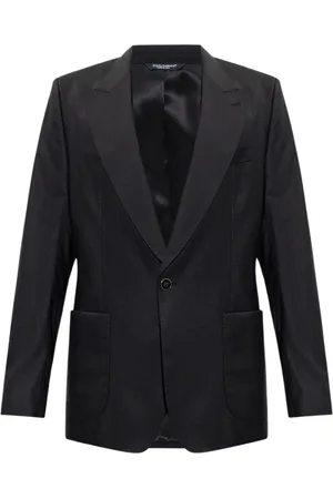Dolce & Gabbana Jassen, Heren, Zwart, XL, Wol, Wollen blazer