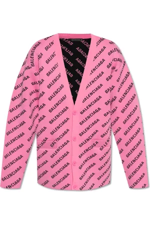 Balenciaga Truien, Dames, Roze, M, Loszittende cardigan