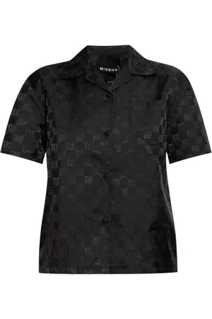 MISBHV Blouses & Shirts, Dames, Zwart, L, Overhemd met monogram