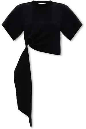 Nanushka Tops, Dames, Zwart, M, Katoen, Davita top