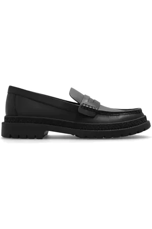 Coach Schoenen, Heren, Zwart, 44 1/2 EU, Leer, Leren Loafers