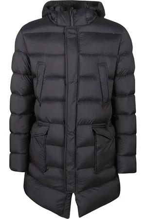 HERNO Jassen, Heren, Blauw, M, Nylon, Winter Parka Donsjas