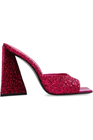 The Attico Schoenen, Dames, Roze, 37 1/2 EU, Devon Heeled Mules