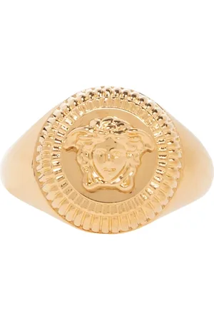 VERSACE Accessoires, Dames, Geel, 56 MM, Medusa hoofdring