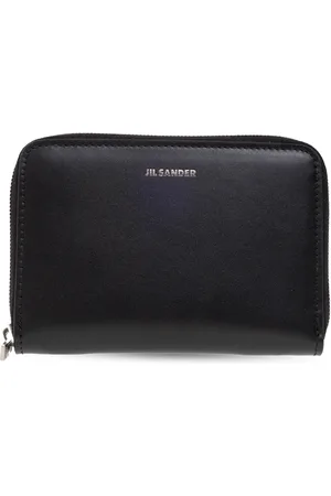 Jil Sander Accessoires, Heren, Zwart, ONE Size, Leer, Leren Portemonnee