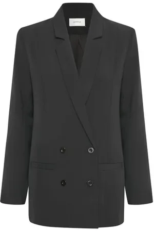 Gestuz Jassen, Dames, Zwart, S, Veelzijdige Zwarte Blazer