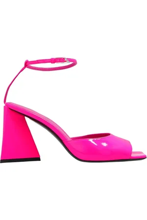 The Attico Schoenen, Dames, Roze, 38 1/2 EU, Leer, Piper Sandalen met Hak