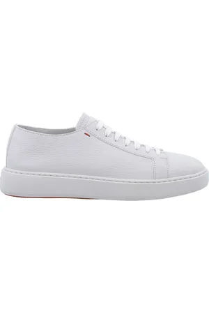 santoni Schoenen, Heren, Wit, 39 EU, Leer, Luxe Sport Sneakers