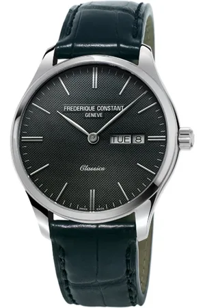 Frederique Constant Accessoires, Heren, Zwart, ONE Size, FC -225Gt 5B6 - Classic Quartz Leather+NAVO -band