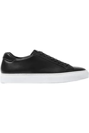 Scarosso Schoenen, Heren, Zwart, 45 EU, Leer, Handgemaakte Zwarte Leren Sneakers
