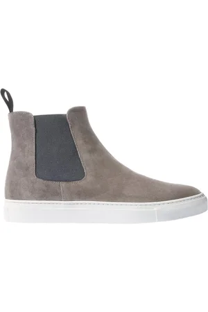Scarosso Schoenen, Heren, Grijs, 46 EU, Suède, Tommaso Grijze Suède Platform Sneakers