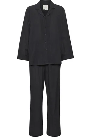 Part Two Nachtkleding & Lounge, Dames, Blauw, S, Katoen, Comfortabele Pyjamaset