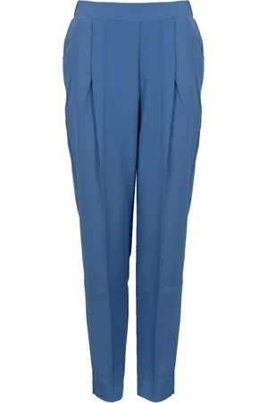 Silvian Heach Broeken, Dames, Blauw, XS, Polyester, Slim-Fit Broek