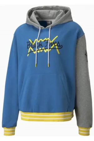 PUMA Sweatshirts & Hoodies, Heren, Blauw, M, Zwarte 5`s Ster Hoodie