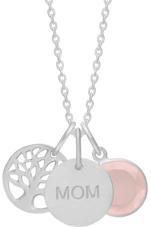 Frk Lisberg Accessoires, Dames, Grijs, S, Levensboom/moeder ketting zilver