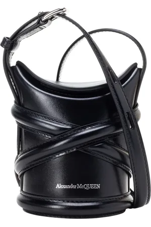 Alexander McQueen Tassen, Dames, Zwart, ONE Size, The Curve Mini Schoudertas