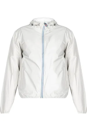 Invicta Jassen, Heren, Grijs, M, Stijlvolle Jas met Capuchon en Rits