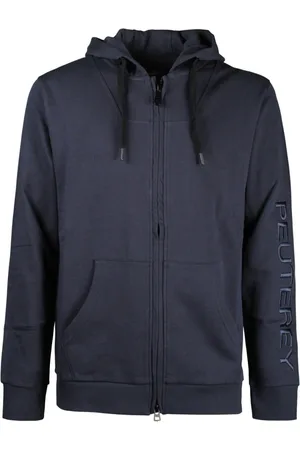 Peuterey Sweatshirts & Hoodies, Heren, Blauw, S, Katoen, Sweatshirt met rits