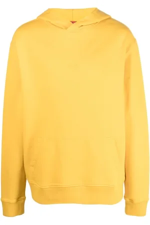 424 FAIRFAX Sweatshirts & Hoodies, Heren, Geel, M, Katoen, Geel Katoenen T-Shirt met Logo