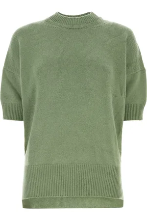 Jil Sander Truien, Dames, Groen, S, Wol, Pastelgroene wollen trui