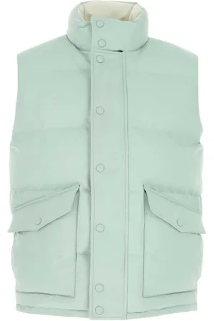 Alexander McQueen Jassen, Heren, Groen, L, Polyester, Gewatteerd Mouwloos Jack