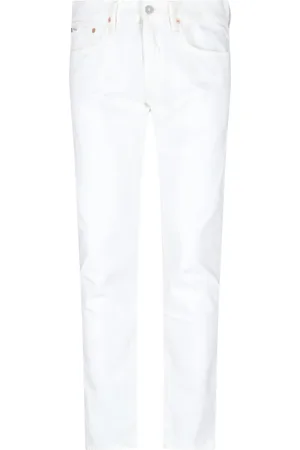 Ralph Lauren Jeans, Heren, Wit, W31 L32, Katoen, Witte Straight Jeans