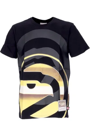 Mitchell & Ness Tops, Heren, Zwart, S, T-shirt NBA Big Face 4.0 Tee Hardwood Classics Atlhaw